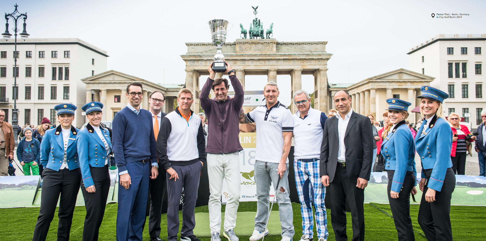Stadsgolf voor de Brandenburger Tor, Berlijn